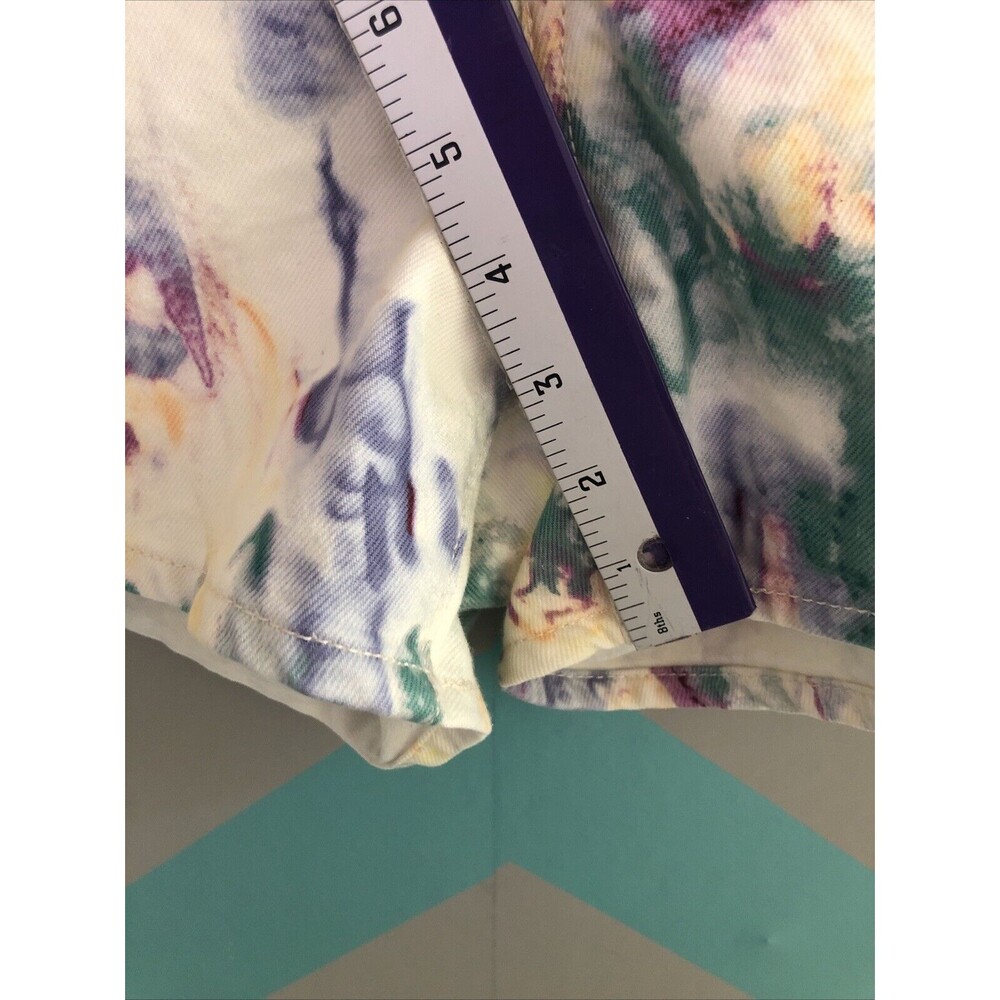 Levi's 80’s Mom Shorts White Tie Dye 100% cotton pockets denim multicolor #R37 - Picture 11 of 12